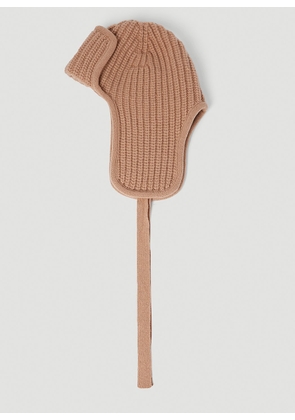 Moncler Wool Aviator Hat - Woman Hats Camel One Size