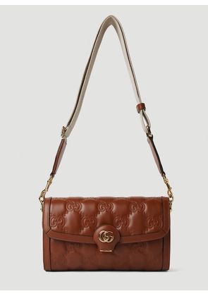 Gucci Gg Matelasse Shoulder Bag - Woman Shoulder Bags Brown One Size