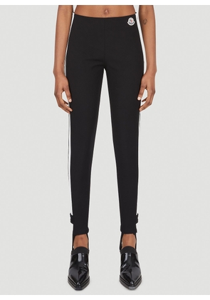 Moncler Contrast Stripe Leggings - Woman Pants Black It - 40