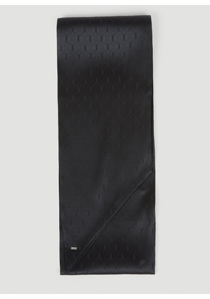 Saint Laurent Lavalliere Monogram Scarf - Woman Scarves Black One Size