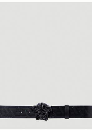 Versace Embossed Greca Belt - Man Belts Black 100