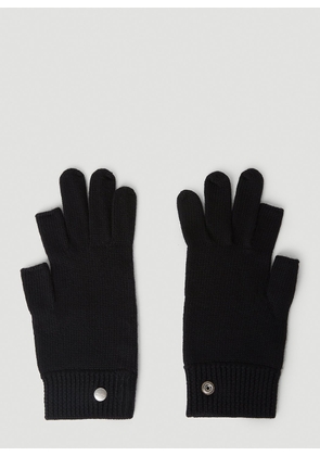 Rick Owens Touchscreen Gloves - Man Gloves Black One Size