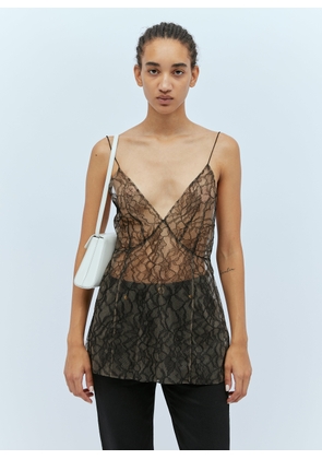 KHAITE Grisella Lace Top - Woman Tops Black Us - 04