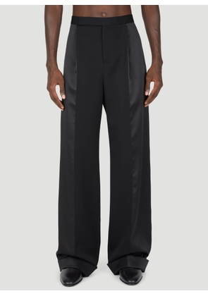 Saint Laurent Flared Tuxedo Pants - Man Pants Black Eu - 46