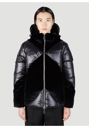 Burberry Chevron Puffer Jacket - Woman Jackets Black S