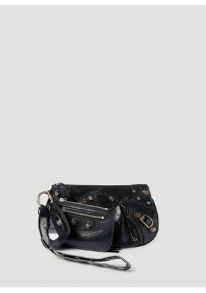 Balenciaga Le Cagole Mini Clutch Bag - Woman Clutch Bags Black One Size