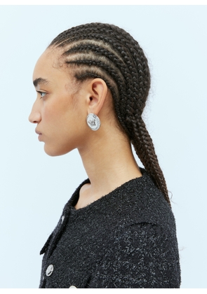 Versace Tribute Medusa Stud Earrings - Woman Jewellery Silver One Size