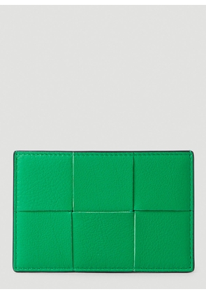 Bottega Veneta Intreccio Card Holder - Man Wallets & Cardholders Green One Size