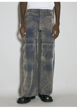 Guess USA Coated Denim Utility Pants - Man Pants Grey 32