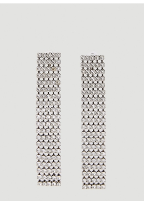 Saint Laurent Chain Drop Earrings - Woman Jewellery Silver One Size