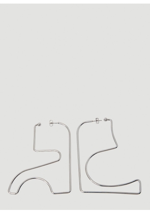 Courrèges Xl Ac Earrings - Woman Jewellery Silver One Size