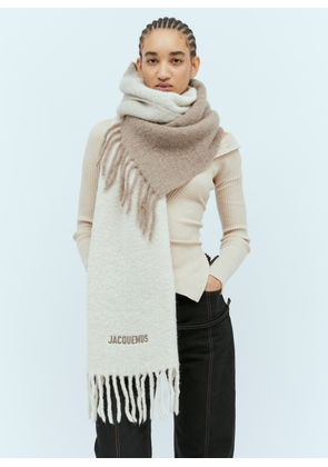 Jacquemus L'echarpe Moisson Scarf - Woman Scarves Beige One Size