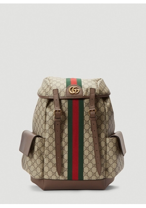 Gucci Ophidia Gg Backpack - Man Backpacks Beige One Size
