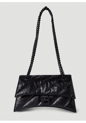 Balenciaga Crush Chain Small Shoulder Bag - Woman Shoulder Bags Black One Size