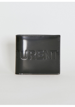 Saint Laurent Debossed Logo East/west Wallet - Man Wallets & Cardholders Black One Size