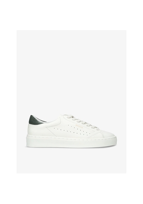 Mens Axel Arigato Court Logo-Print Leather Low-Top Trainers