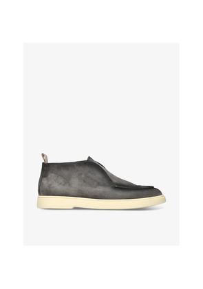 Mens Officine Creative Bones Slip-On Suede Boots