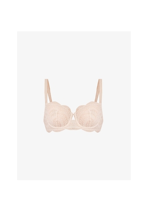 Simone Perele Karma Scallop-Trim Stretch-Lace Half-Cup Bra