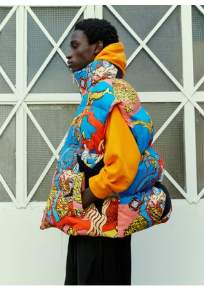 Liberal Youth Ministry Royal Print Puffer Gilet - Man Jackets Multicolour M