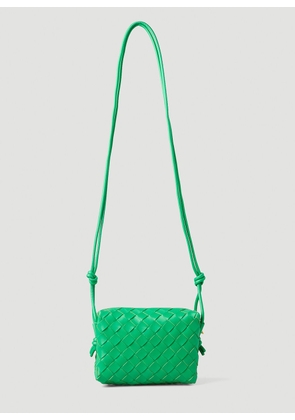 Bottega Veneta Loop Intreccciato Shoulder Bag  - Woman Shoulder Bags Green One Size