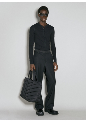 Saint Laurent Puffer Tote Bag - Man Tote Bags Black One Size