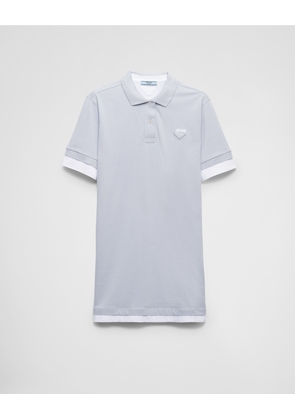 Piqué and jersey dress