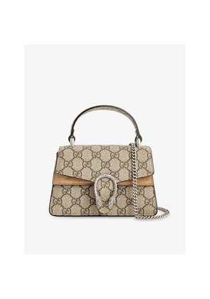 Womens Gucci Dionysus Mini Canvas Top-Handle Bag