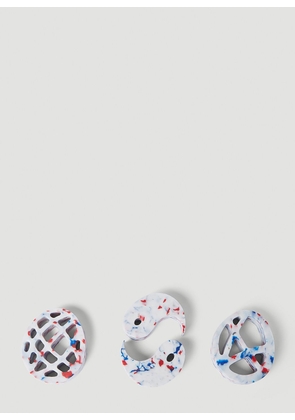 Space Available Set Of Three Symbolism Paperweights -  Desktop Tools White One Size