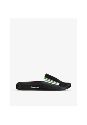 Womens Havaianas Brazil Logo-Print Rubber Sandals
