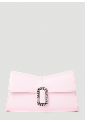 Marc Jacobs St. Marc Convertible Clutch Bag - Woman Clutch Bags Pink One Size