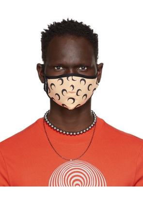 Marine Serre Tan & Black Allover Moon Daily Wear Mask