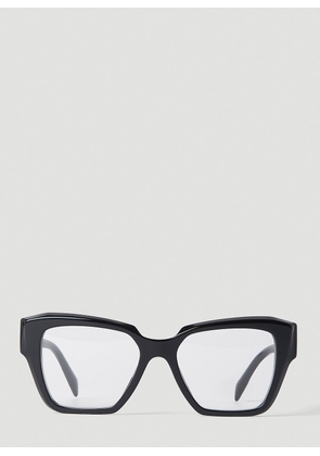 Prada Oversized Square Frame Glasses - Woman Sunglasses Black One Size