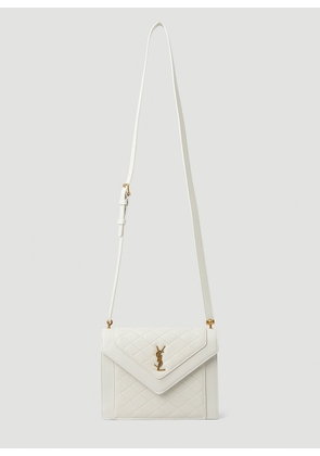 Saint Laurent Gaby Quilted Shoulder Bag - Woman Shoulder Bags White One Size