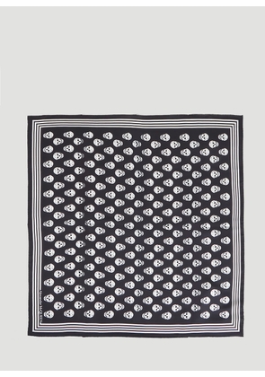 Alexander McQueen Biker Skull Scarf - Man Scarves Black One Size