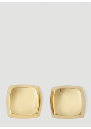 Saint Laurent Curvy Square Earrings - Woman Jewellery Gold One Size