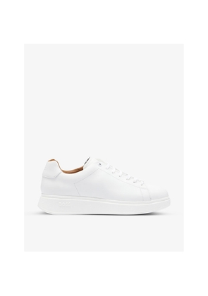 Mens Boss Leather Low-Top Trainers