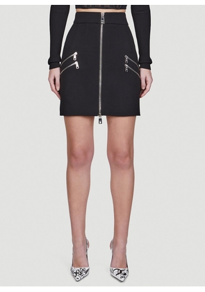 Dolce & Gabbana Zip Mini Skirt - Woman Skirts Black It - 38