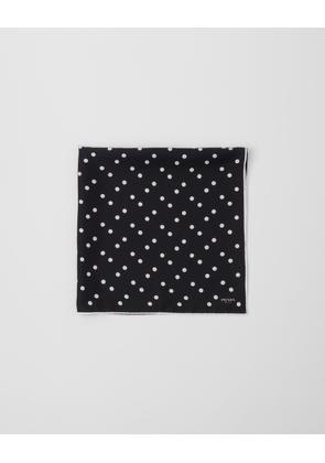 Printed silk twill scarf 65x65