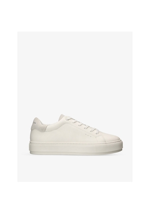 Mens Kurt Geiger London Laney2 Foil-Logo Leather Low-Top Trainers