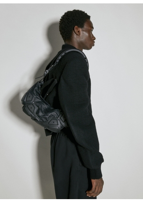 Innerraum Spike Handle Small Half Moon Shoulder Bag -  Crossbody Bags Black One Size