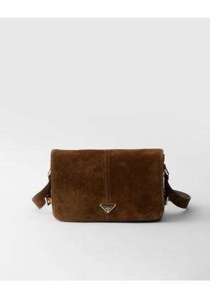 Suede shoulder bag