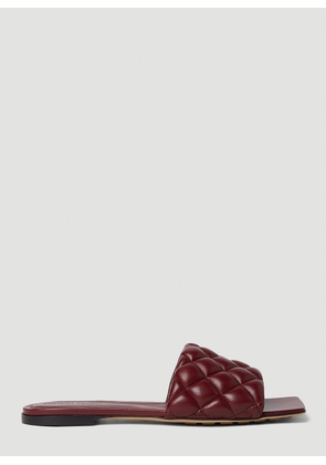 Bottega Veneta Padded Flat Sandals - Woman Sandals Burgundy Eu - 36