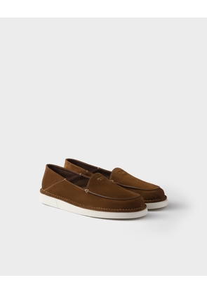 Suede slip-ons