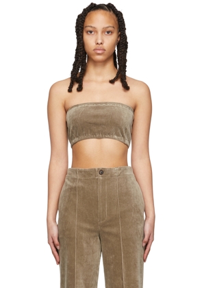 AURALEE Taupe Velour Bandeau