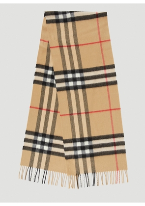 Burberry Giant Check Scarf -  Scarves Beige One Size