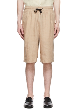 Giorgio Armani Beige Hemp Shorts
