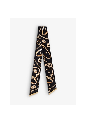 Womens Cartier Precious Mundanity Graphic-Print Silk-Twill Headband
