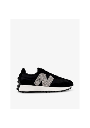 Womens New Balance 327 Suede and Mesh Low-Top Trainers