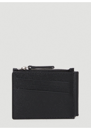 Maison Margiela Money Clip Wallet - Man Wallets & Cardholders Black One Size