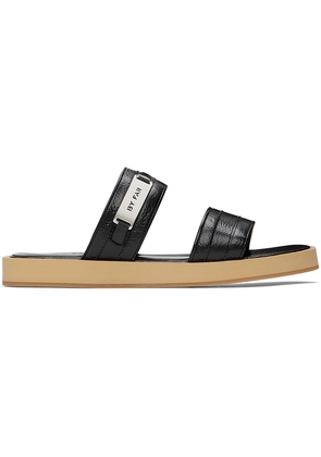 BY FAR Black Easy Sandals